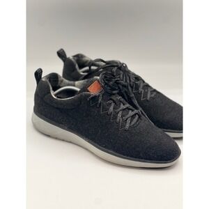 Pendleton Mens Wool Lace Up Sneakers Size 9.5 Dark‎ Gray Black Shoes